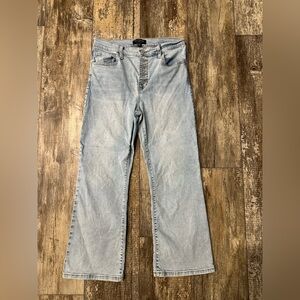 Banana Republic Light Wash Cropped Flare Jeans
